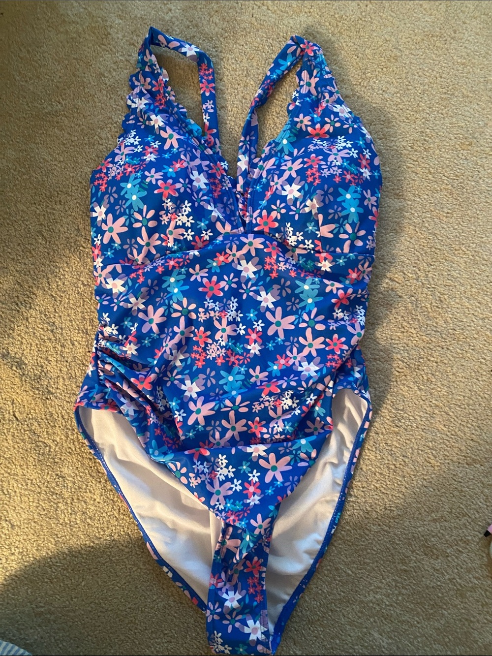 Aimage NWT size XL one piece floral bathing suit